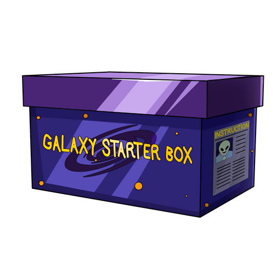 galaxy box vinyl sticker